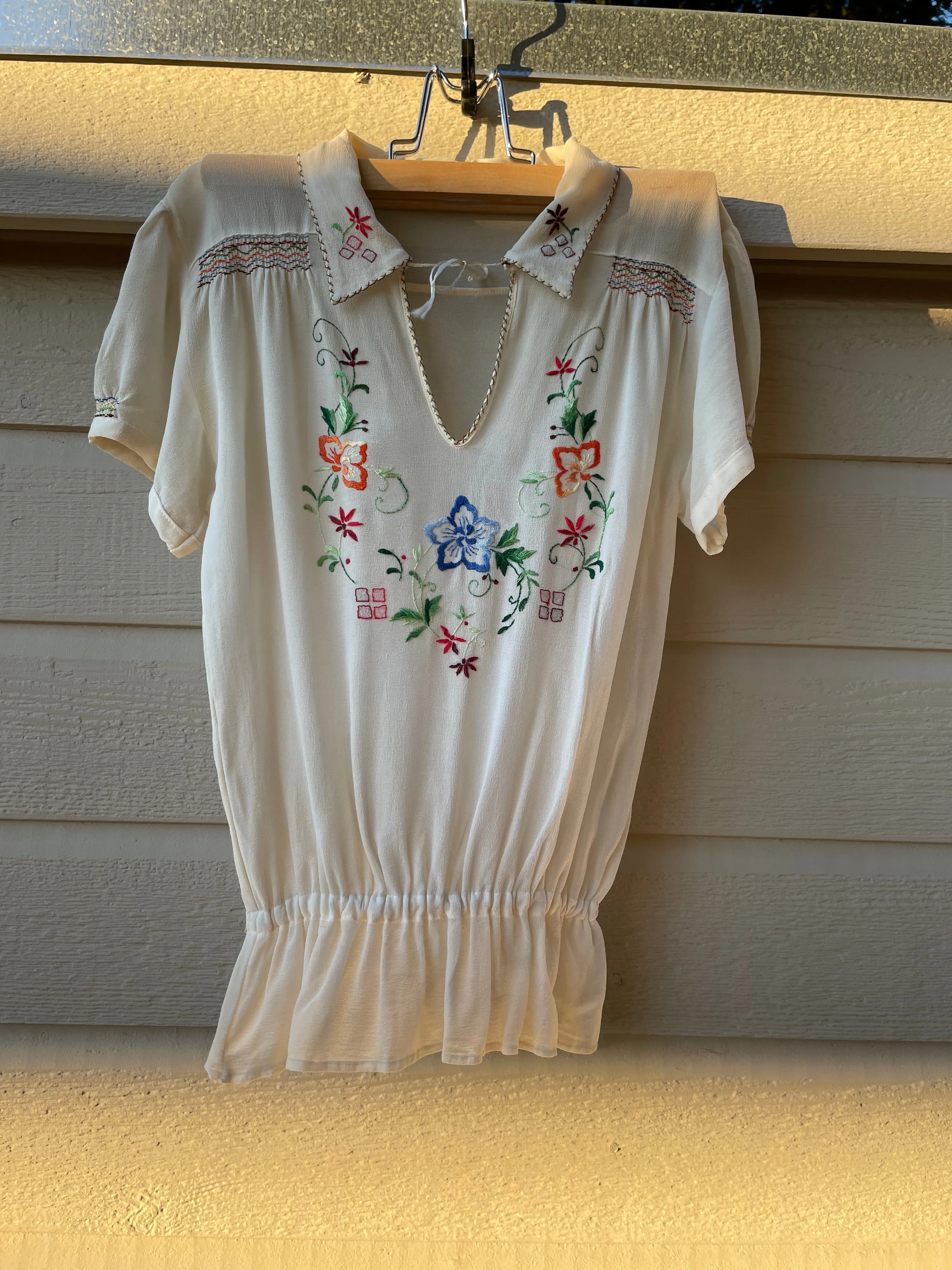 1930s/40s Hungarian Folk Blouse