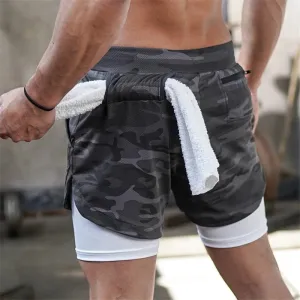 2 In 1 Double-deck Quick Dry Shorts