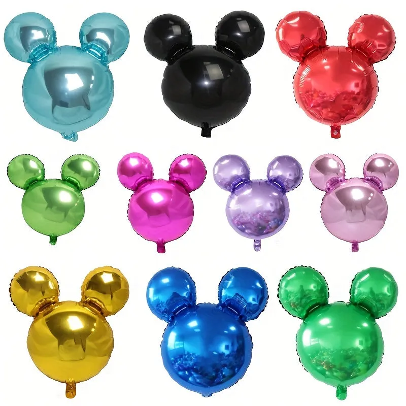 5pcs/2pcs Aluminum Foil Big Balloon Decoration - Cartoon Ears Balloon, Photo Balloon, Wedding Balloon, and Party Decorations Supplies for Birthday Party Festival Scene Arrangement