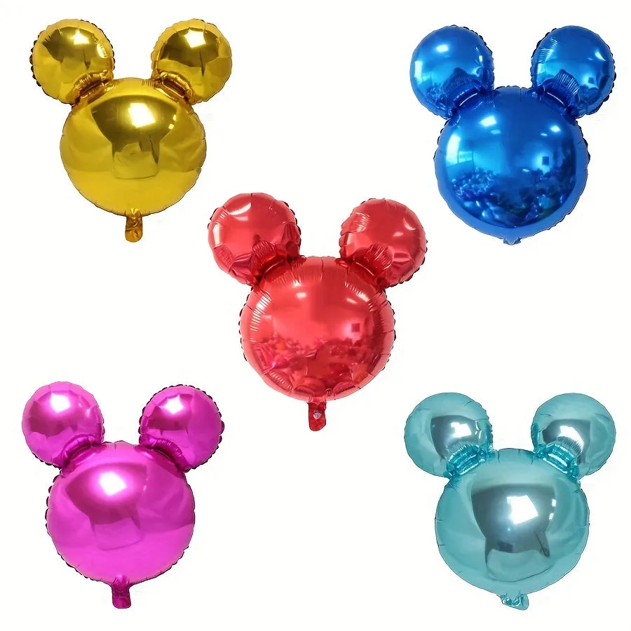 5pcs/2pcs Aluminum Foil Big Balloon Decoration - Cartoon Ears Balloon, Photo Balloon, Wedding Balloon, and Party Decorations Supplies for Birthday Party Festival Scene Arrangement