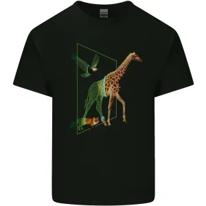 A SCI-FI Giraffe Eagle & Fox Mens Light Cotton T-Shirt