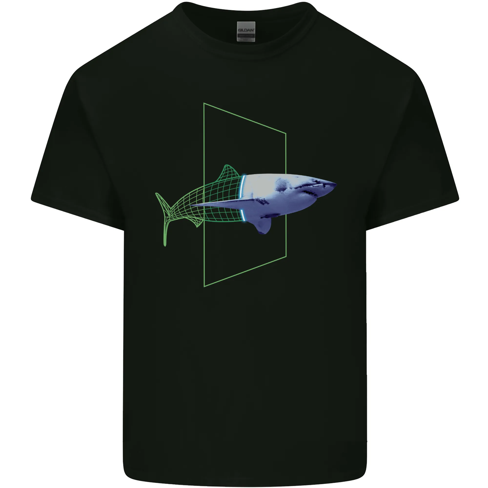 A SCI-FI Shark Mens Light Cotton T-Shirt