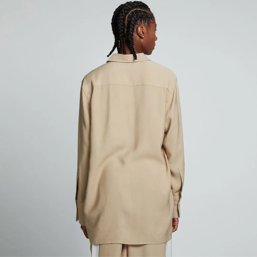 ADRIAN SHIRT KHAKI & IVORY