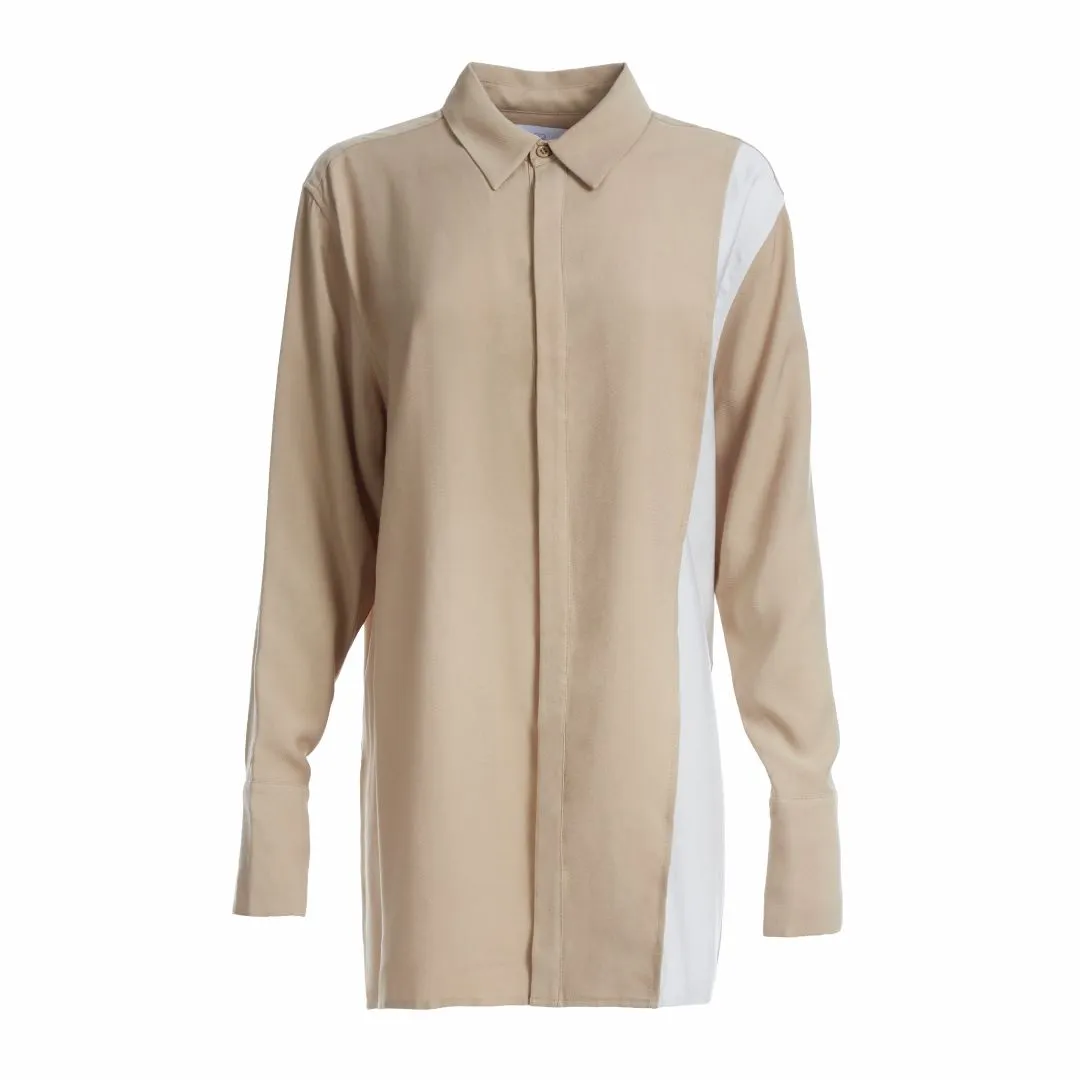 ADRIAN SHIRT KHAKI & IVORY