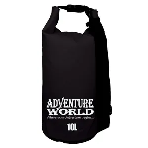 Adventure World 10L Waterproof Dry Bag (Black)