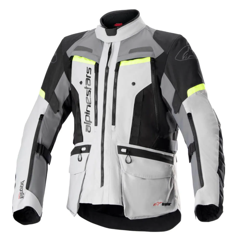 Alpinestars Bogota Pro Drystar Jacket Ice Grey / Dark Grey / Yellow Fluo