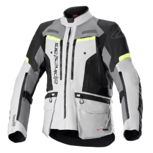 Alpinestars Bogota Pro Drystar Jacket Ice Grey / Dark Grey / Yellow Fluo