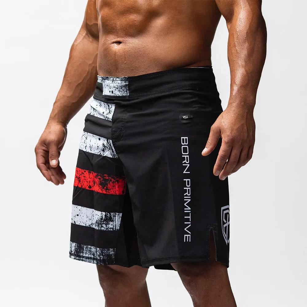 American Defender Short 2.0 (Thin Red Line)