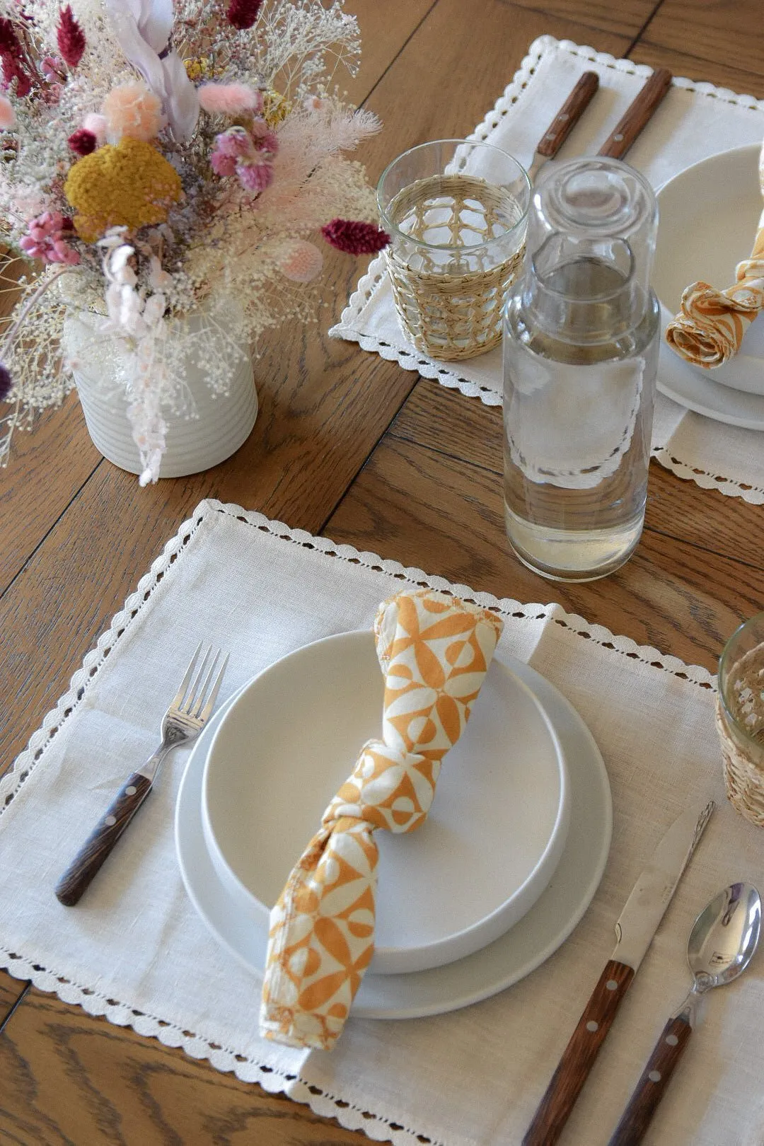 Beige Heirloom Placemat Set