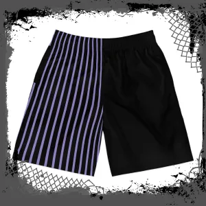 BLK/LAV "Slick" Shorts