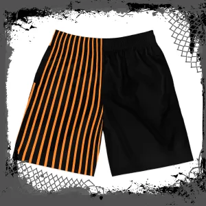 BLK/ORG "Slick" Shorts