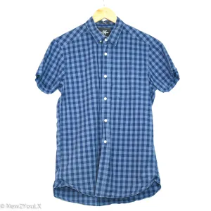 Blue Checkered Button Down (H&M)