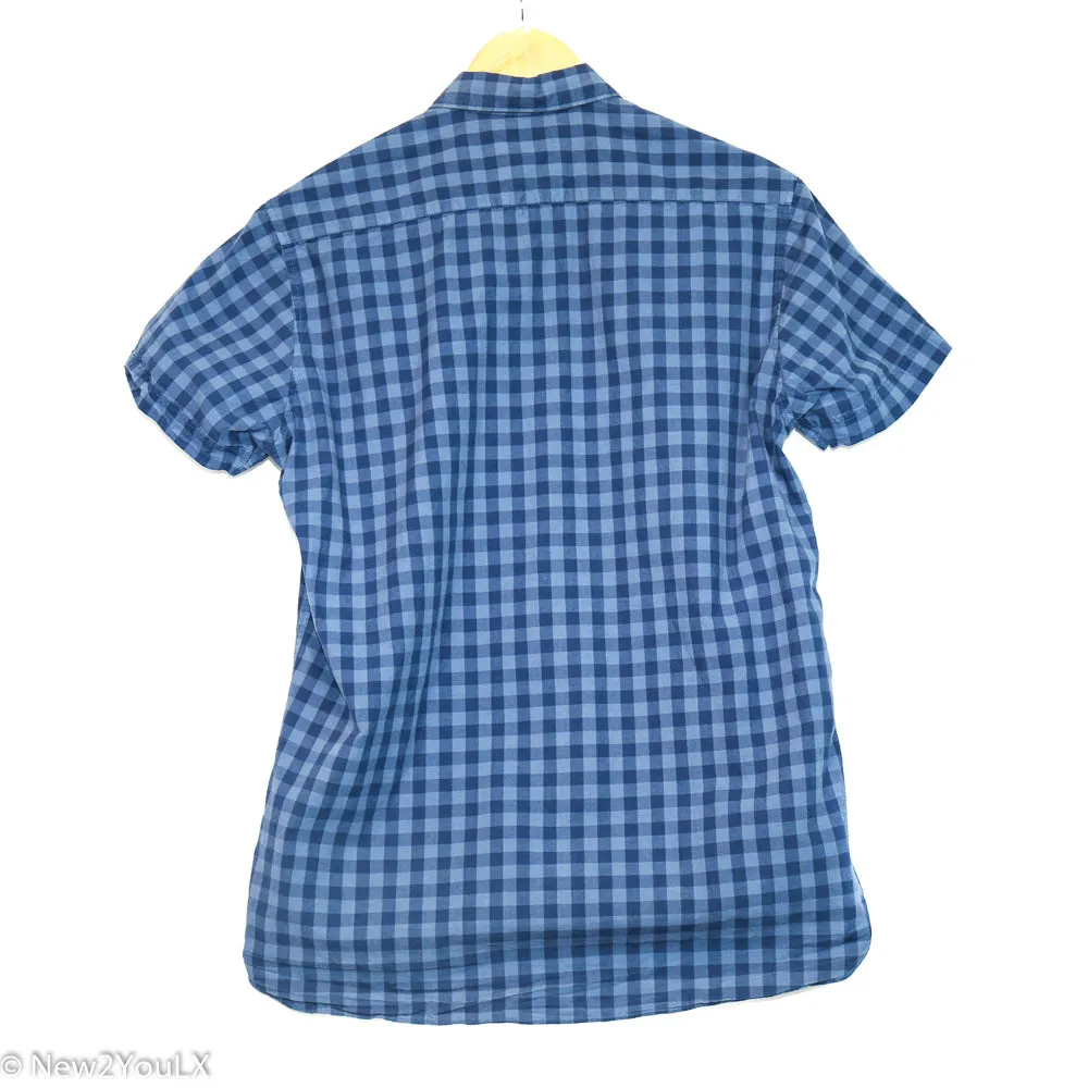 Blue Checkered Button Down (H&M)
