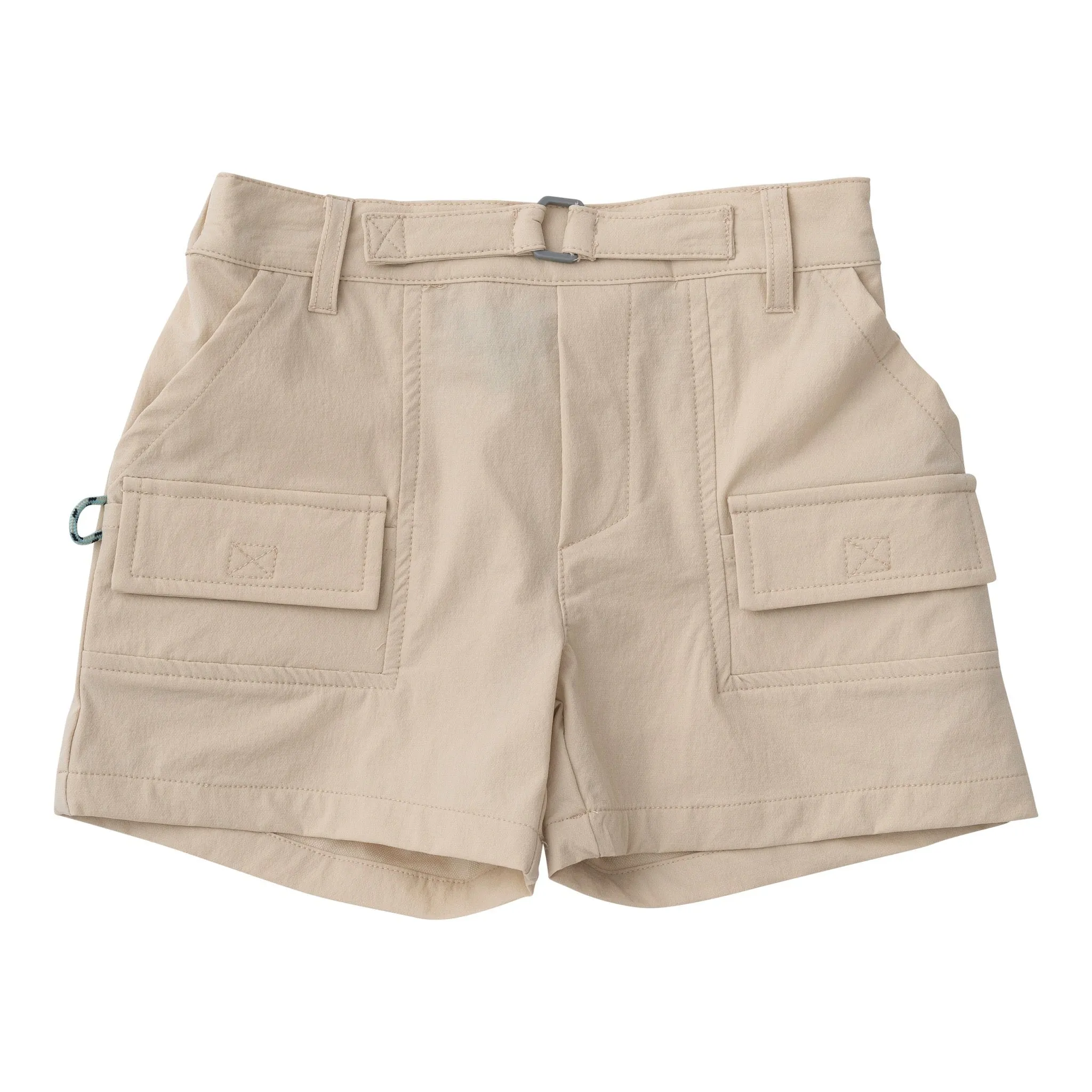 Boy's Inshore Performance Short in Classic Ancient Scroll Khaki
