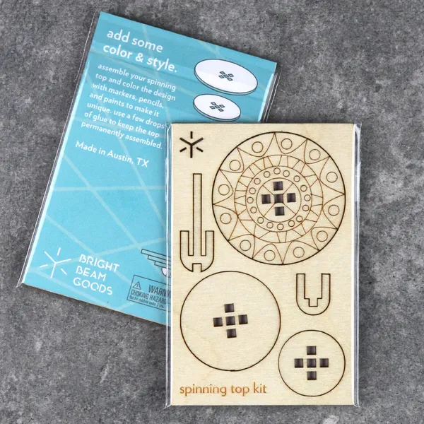 Bright Beam Goods: Geometric Spinning Tops
