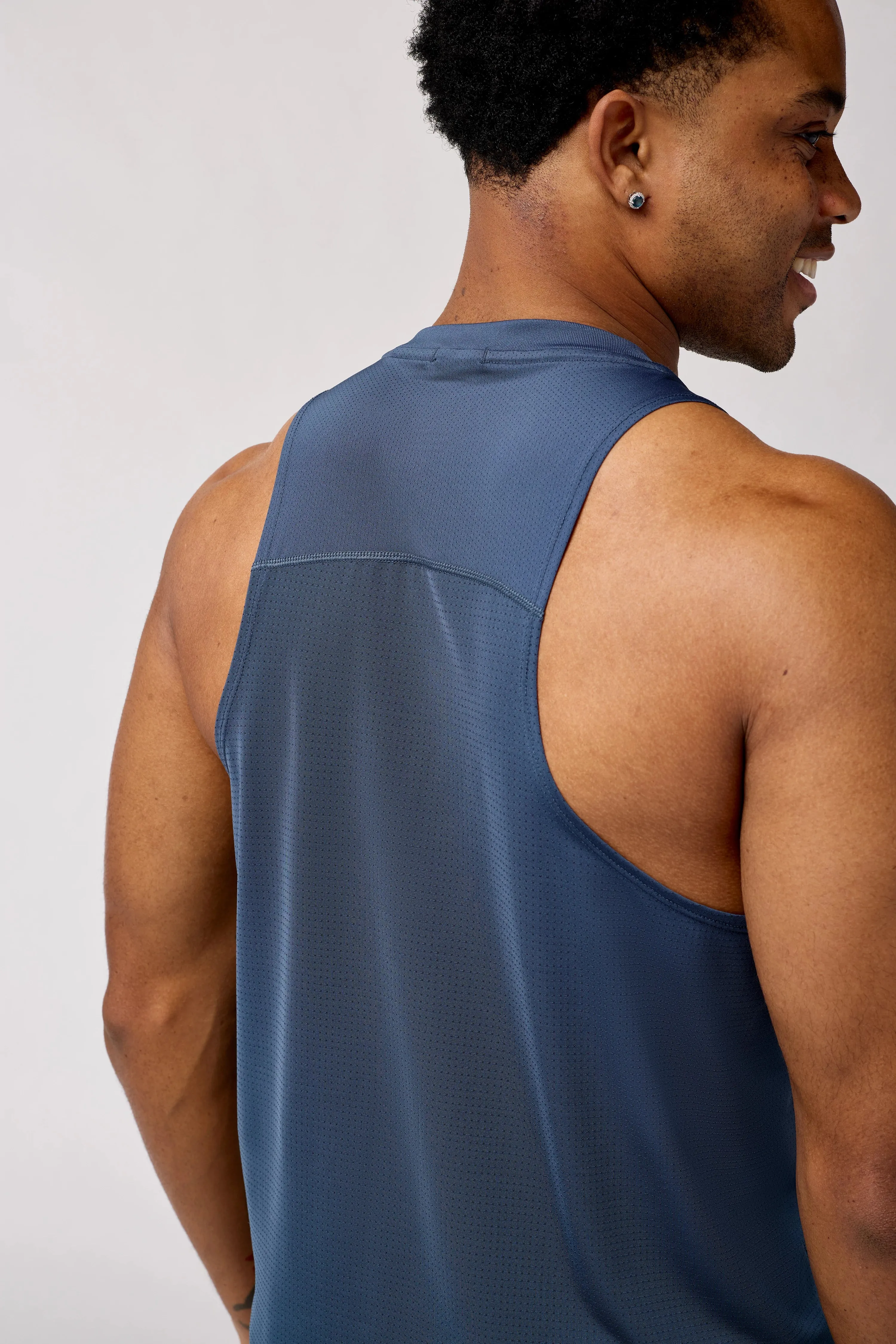 Brooks | Atmosphere Singlet 3.0 | Men's | Setting Stripe
