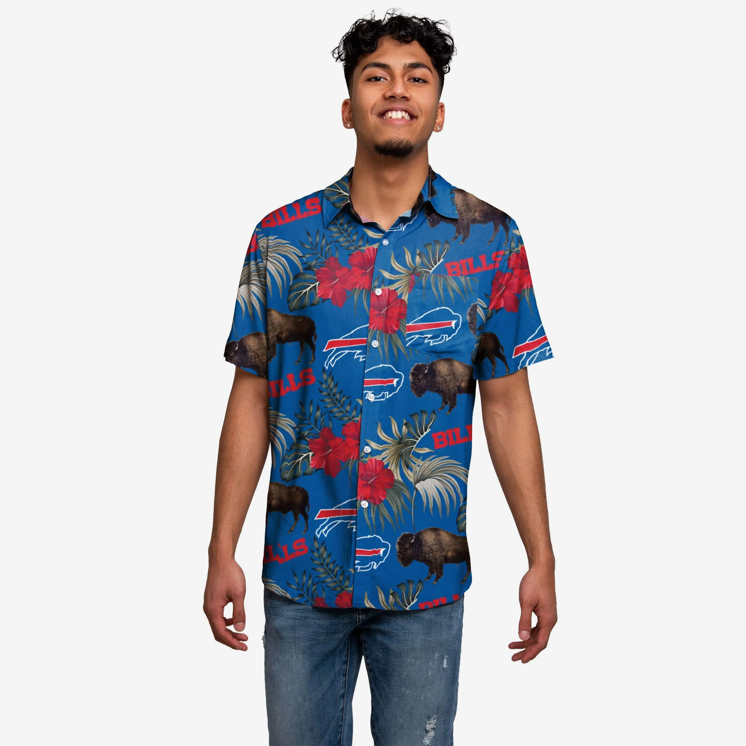 Buffalo Bills Wildlife Button Up Shirt