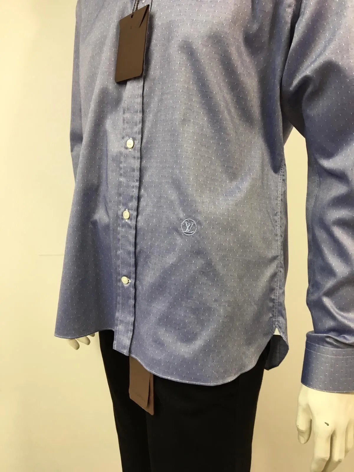 Button Down Emblem Shirt