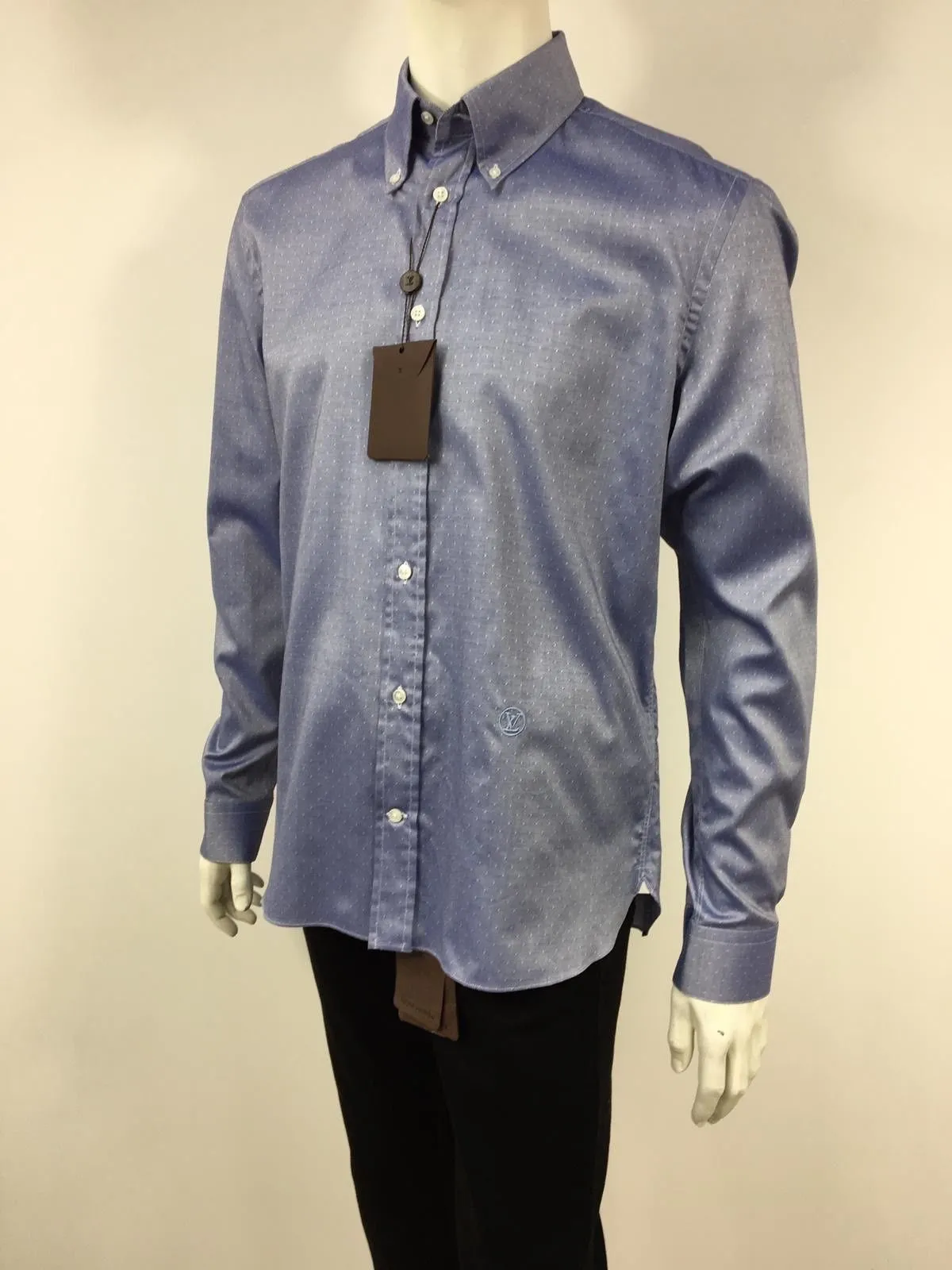 Button Down Emblem Shirt