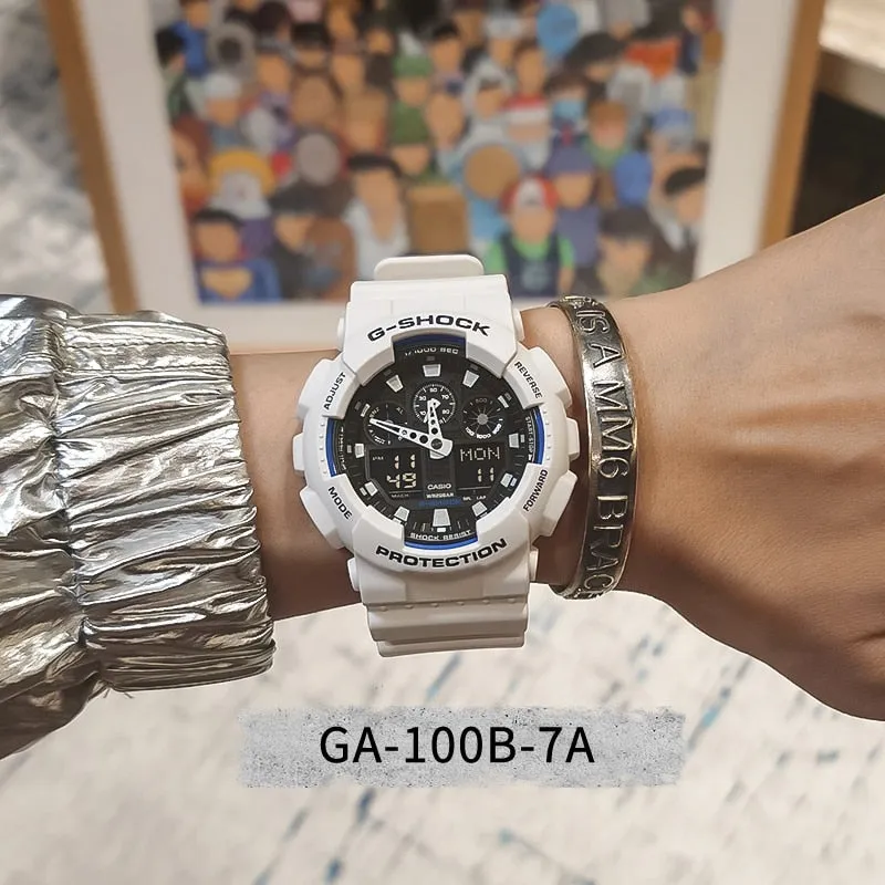 Casio G-Shock Men's Digital White Strap Watch