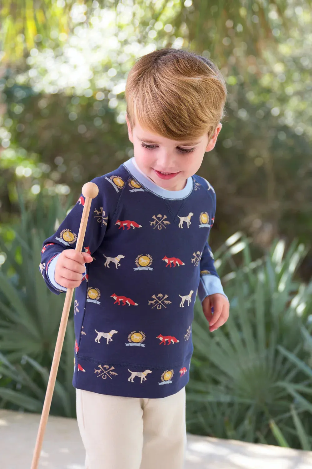 Cassidy Comfy Crewneck (Unisex), Hyde Park Hunt Club with Beale Street Blue