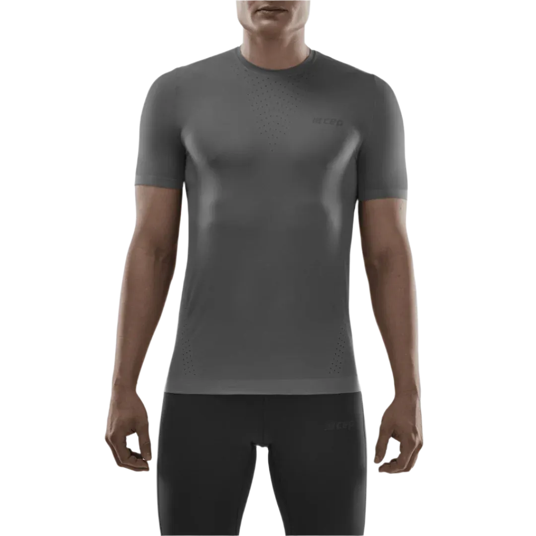 CEP | Run Ultralight Short Sleeve Shirt | Men's | Gray