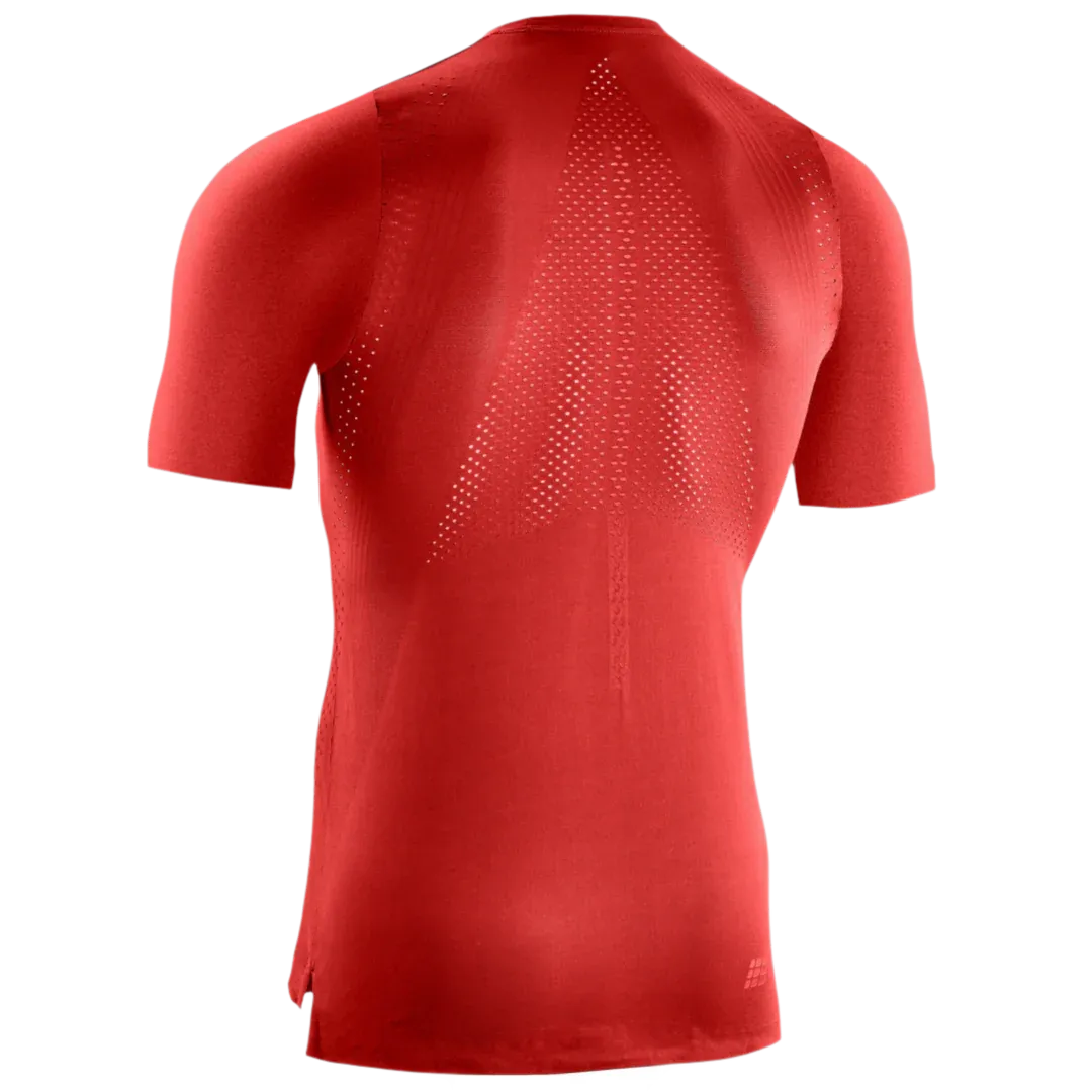 CEP | Run Ultralight Short Sleeve Shirt | Men's | Lava