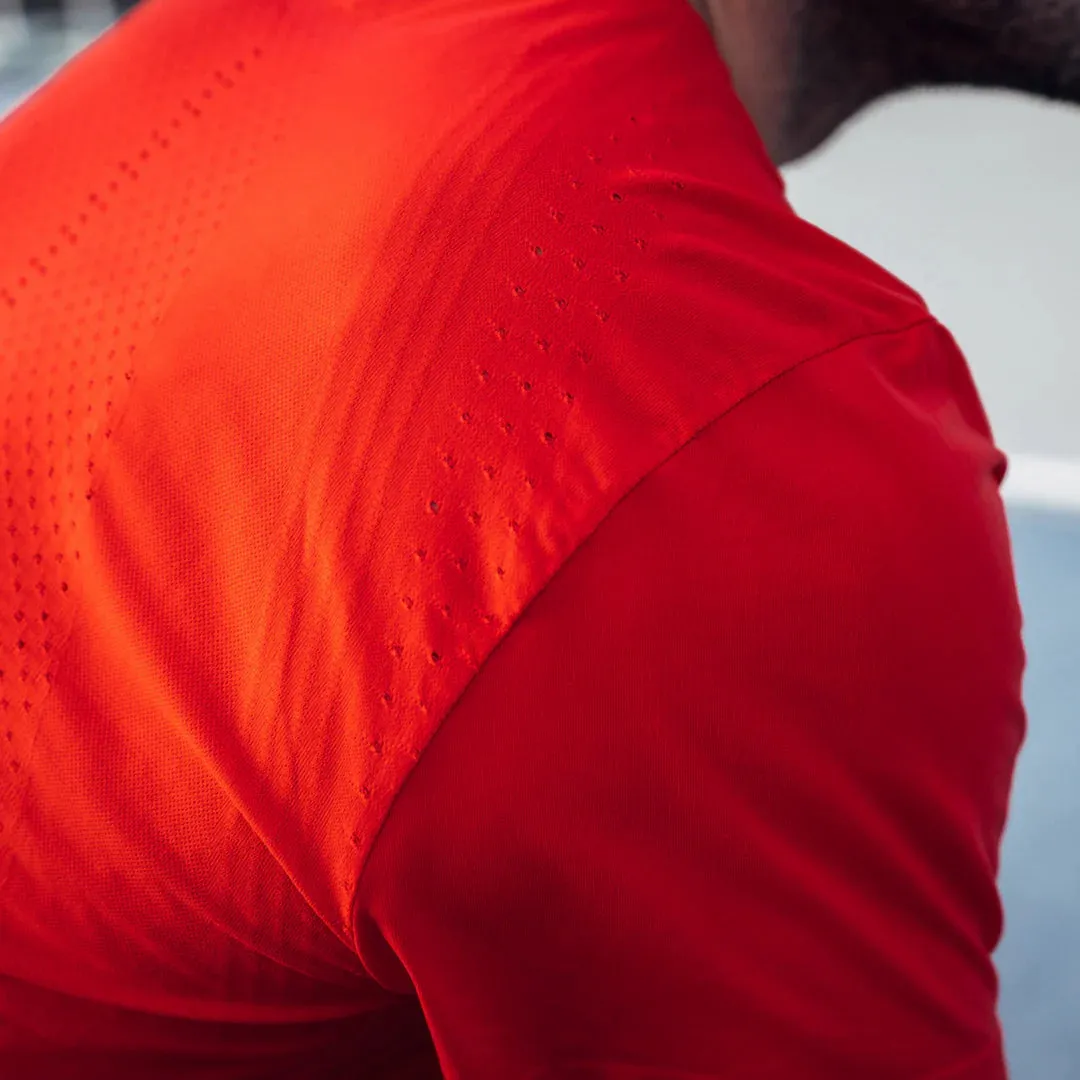 CEP | Run Ultralight Short Sleeve Shirt | Men's | Lava