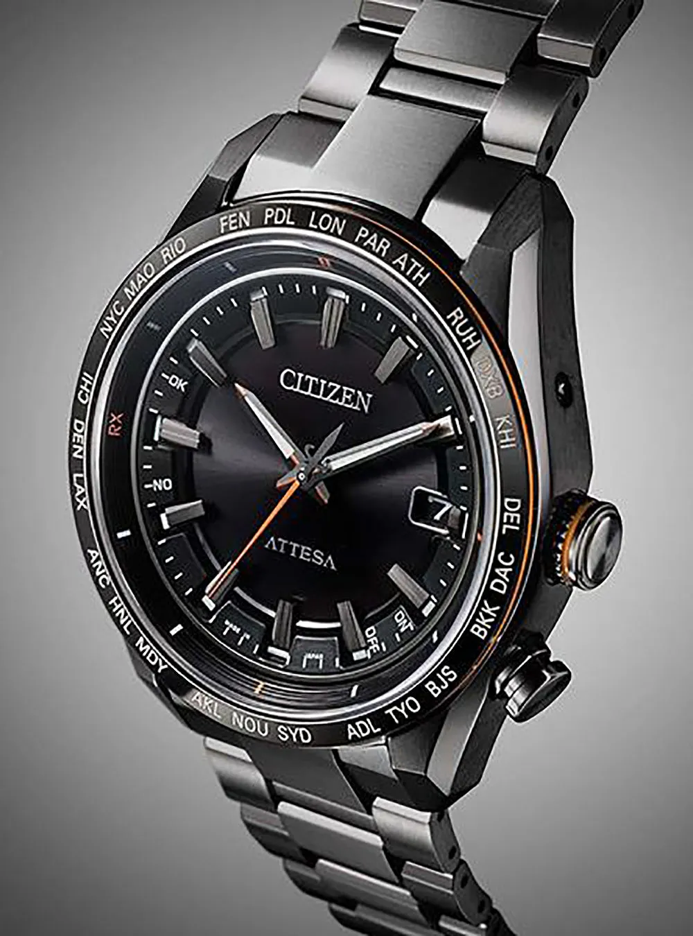 CITIZEN ATTESA ACT LINE BLACK TITANIUM™ SERIES CB0286-61E MADE IN JAPAN JDM