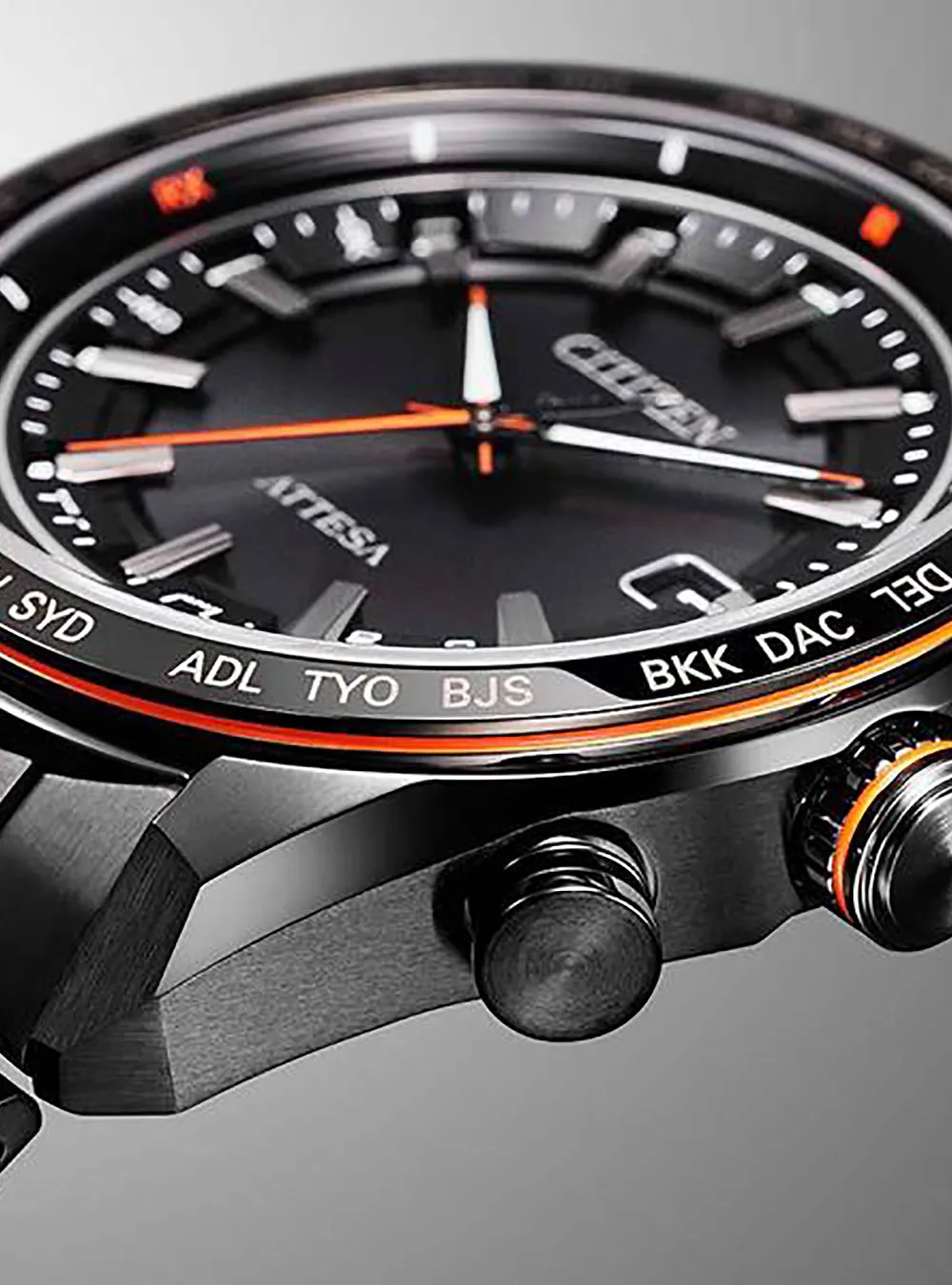 CITIZEN ATTESA ACT LINE BLACK TITANIUM™ SERIES CB0286-61E MADE IN JAPAN JDM