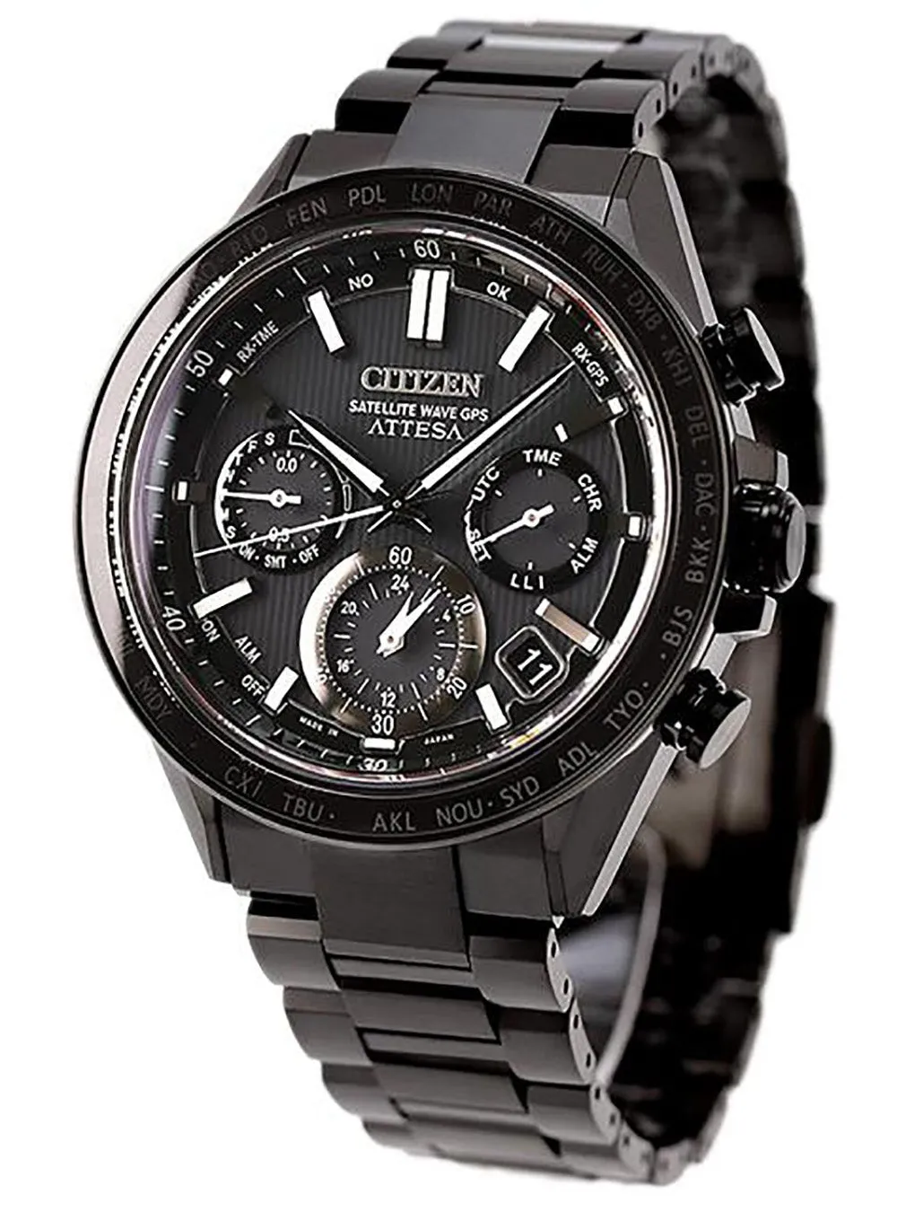 CITIZEN ATTESA ACT LINE BLACK TITANIUM™ SERIES SATELLITE WAVE GPS CC4055-65E MADE IN JAPAN JDM