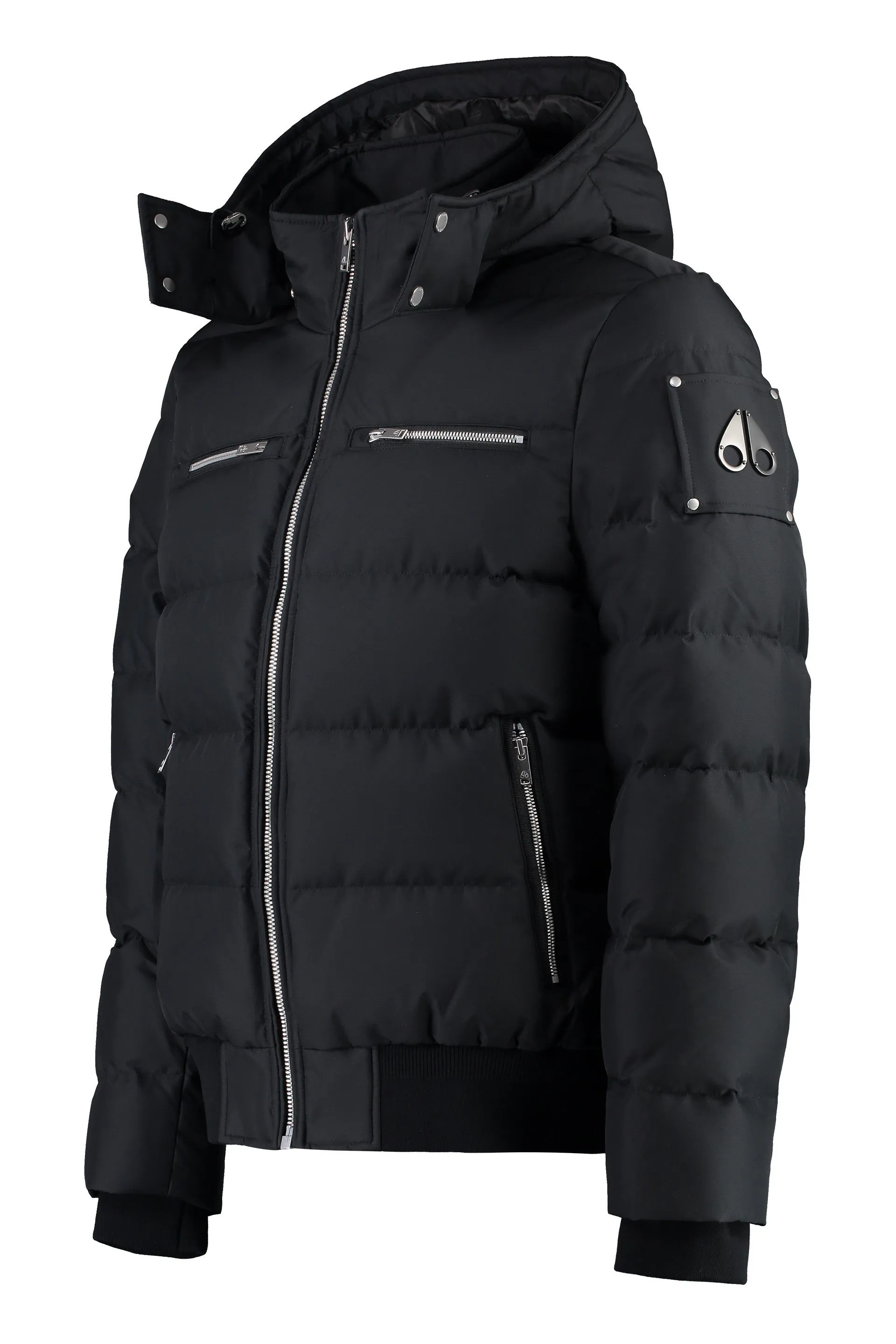 Cloud Hooded techno fabric down jacket