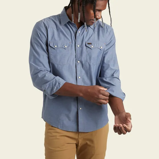 Crosscut Snapshirt | Classic Blue Chambray | Howler Brothers