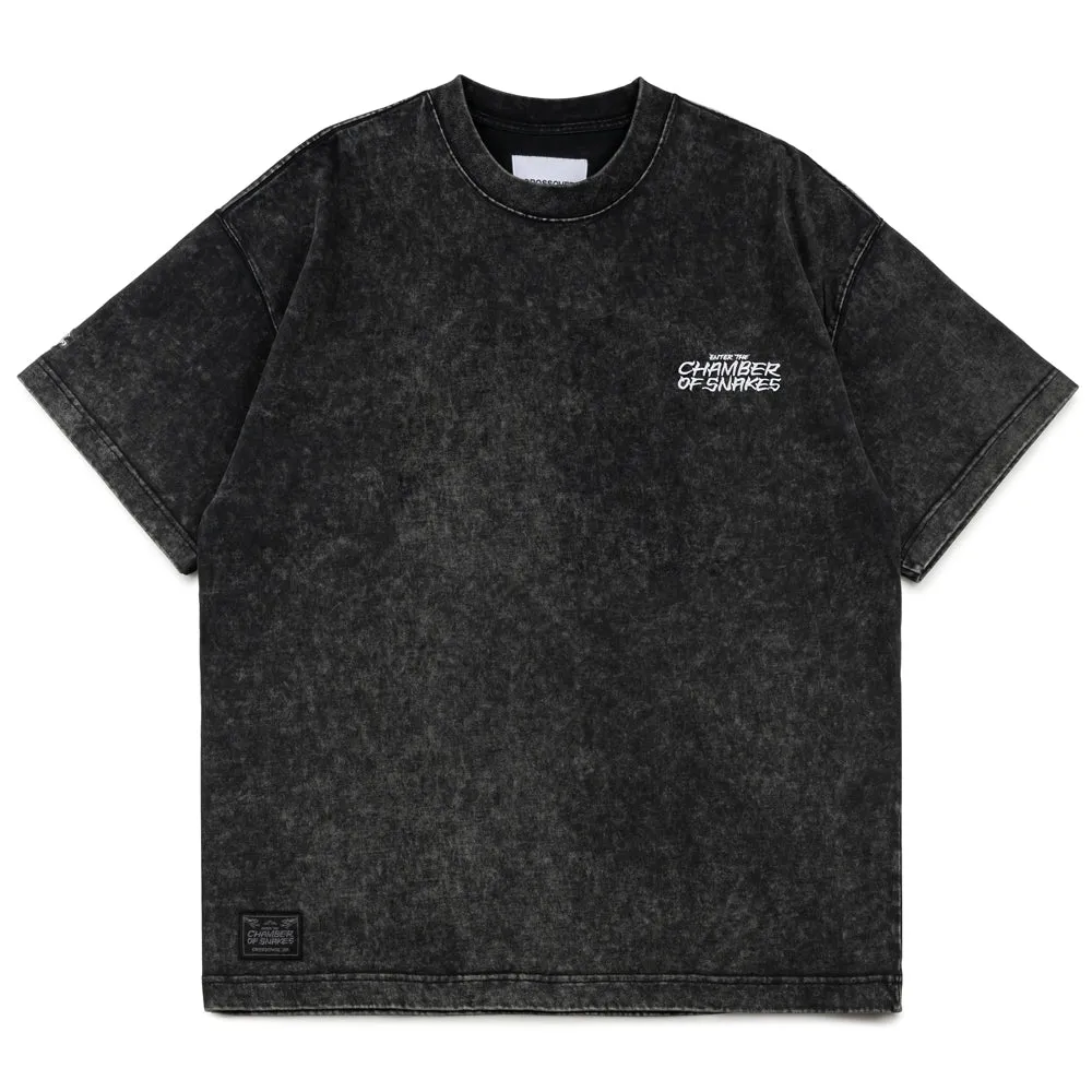 Crossover x Temple of Skate 'The Bonsai' Tee | Black Faded