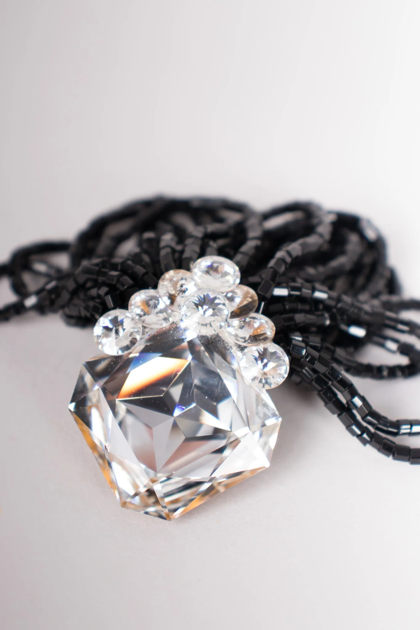Crystal Bead Loop Earring
