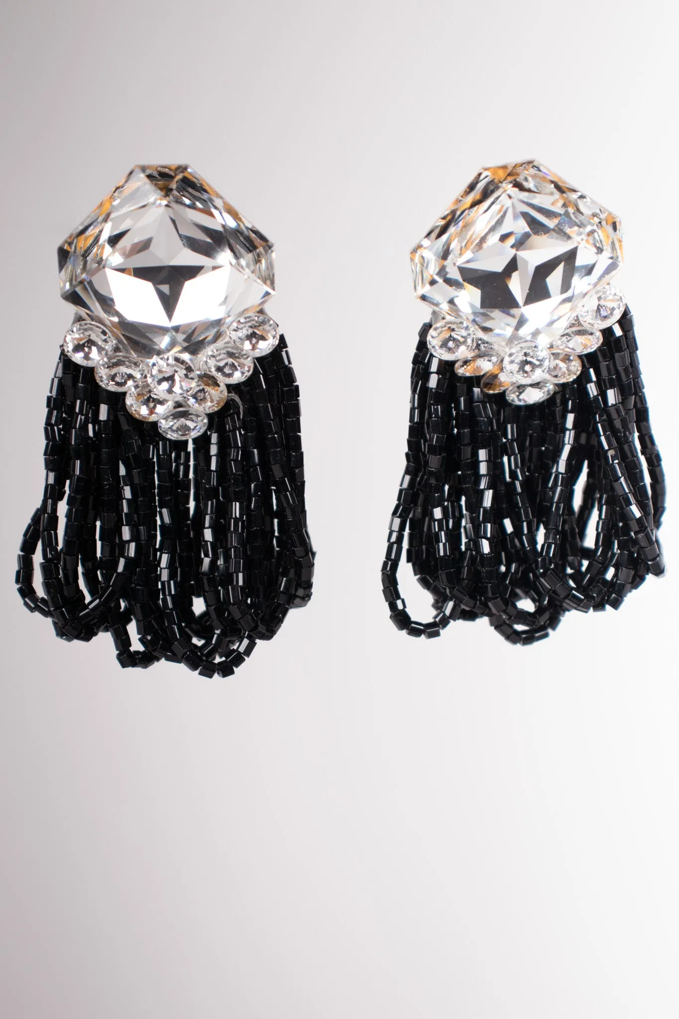 Crystal Bead Loop Earring