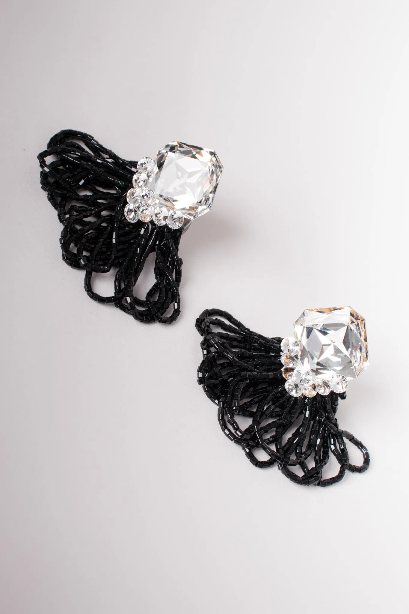 Crystal Bead Loop Earring