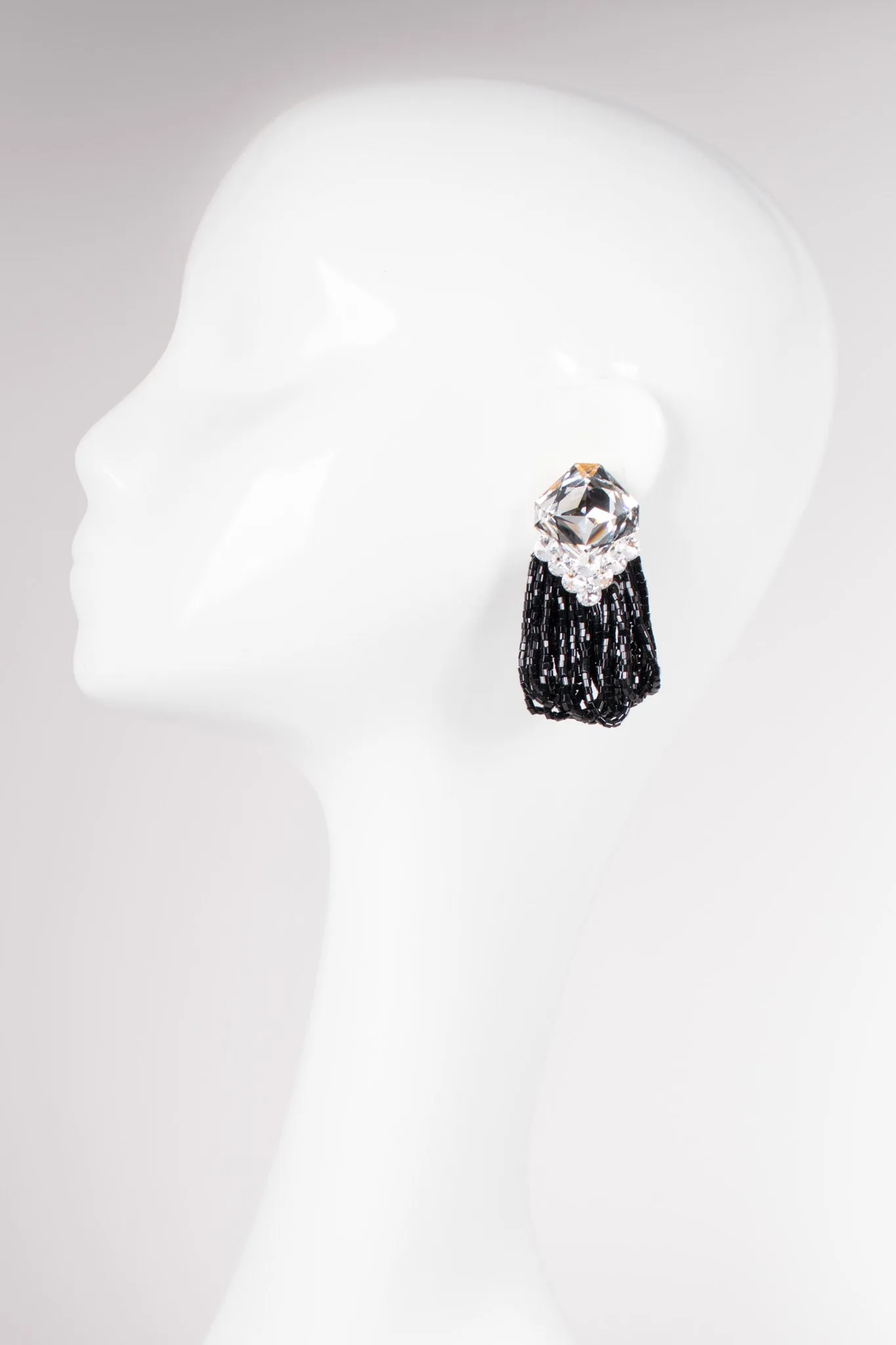 Crystal Bead Loop Earring