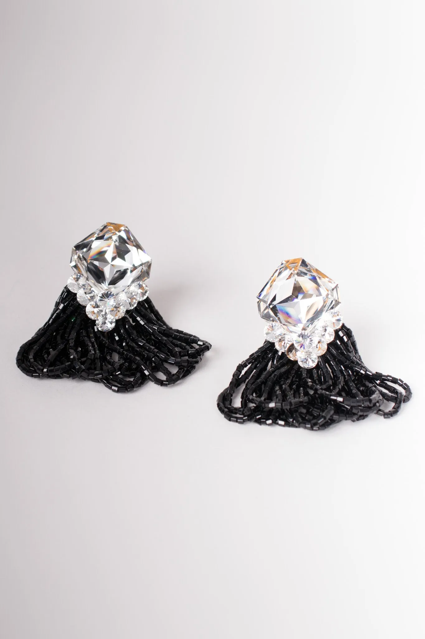 Crystal Bead Loop Earring