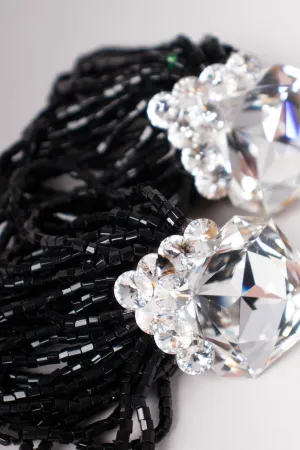 Crystal Bead Loop Earring