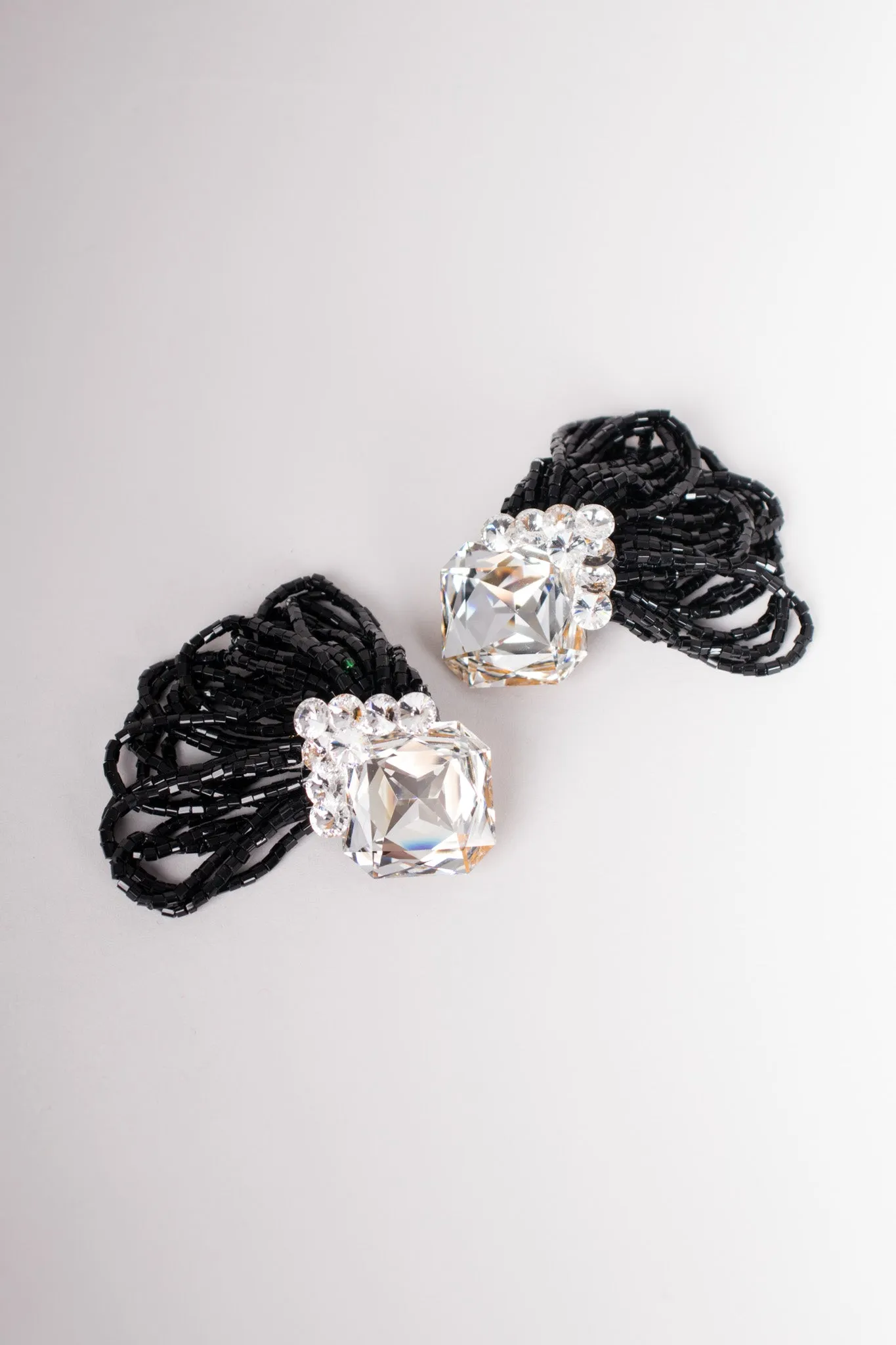 Crystal Bead Loop Earring