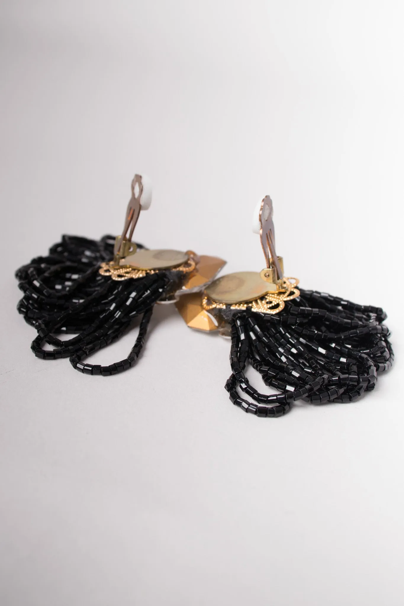 Crystal Bead Loop Earring
