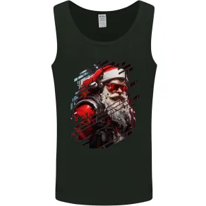 Cyberpunk Santa Claus Christmas Xmas Mens Vest Tank Top