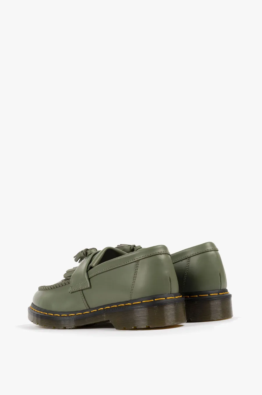 DR MARTENS ADRIAN YELLOW STITCH GREEN SMOOTH