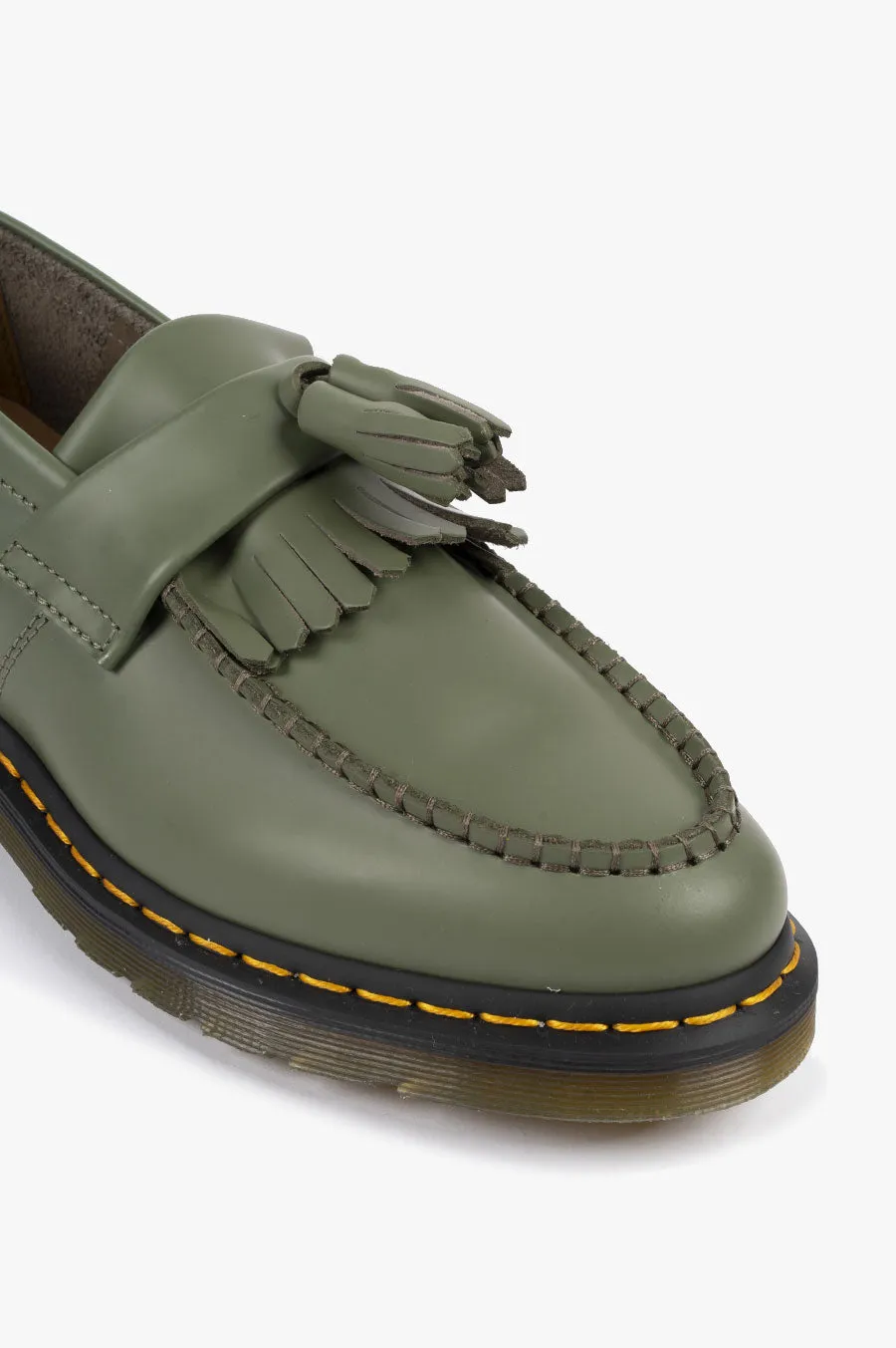 DR MARTENS ADRIAN YELLOW STITCH GREEN SMOOTH