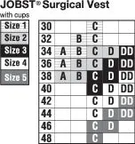 EA/1 JOBST SURGICAL VEST W/RIGHT CUP ONLY, SIZE 2, 35 1/8IN-39IN (89CM-99CM)