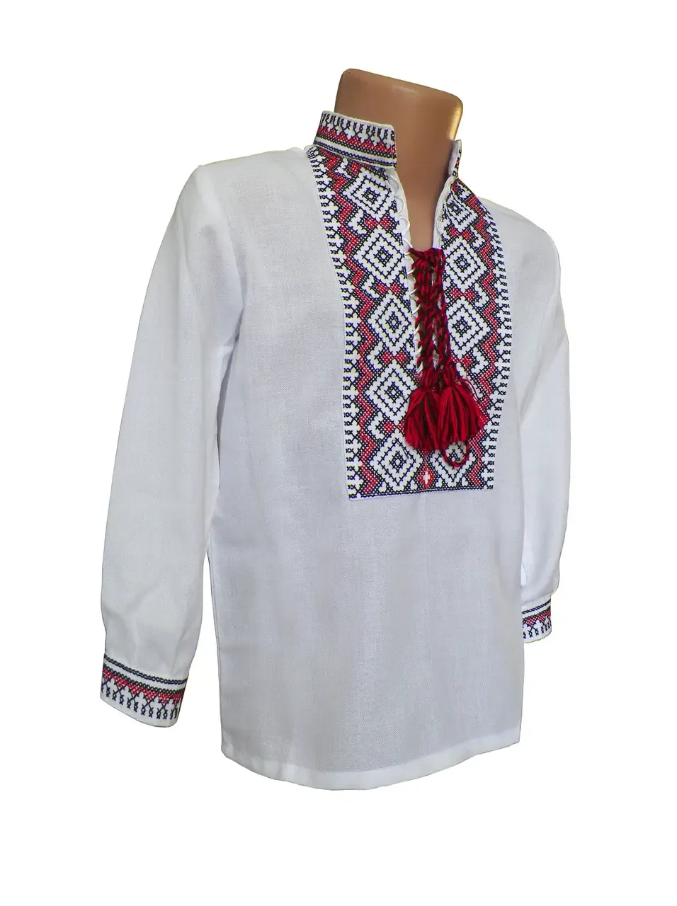Embroidered long-sleeved shirt for a boy
