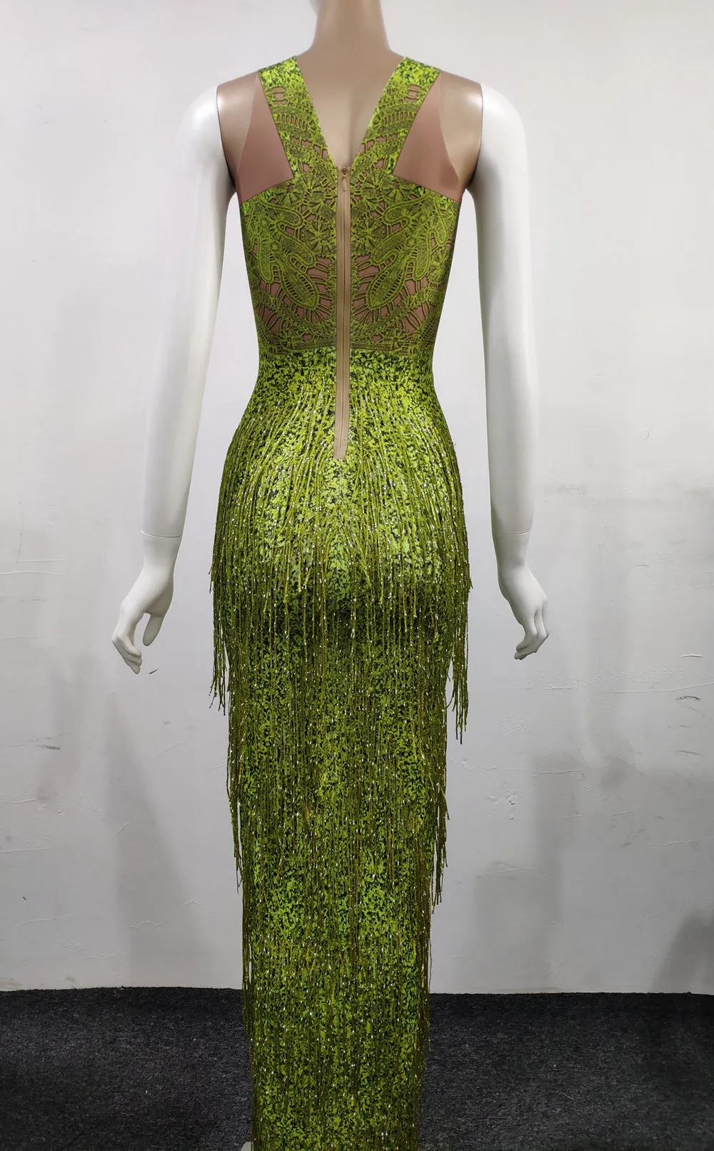 Evening Prom Party Tassel Skinny Dress