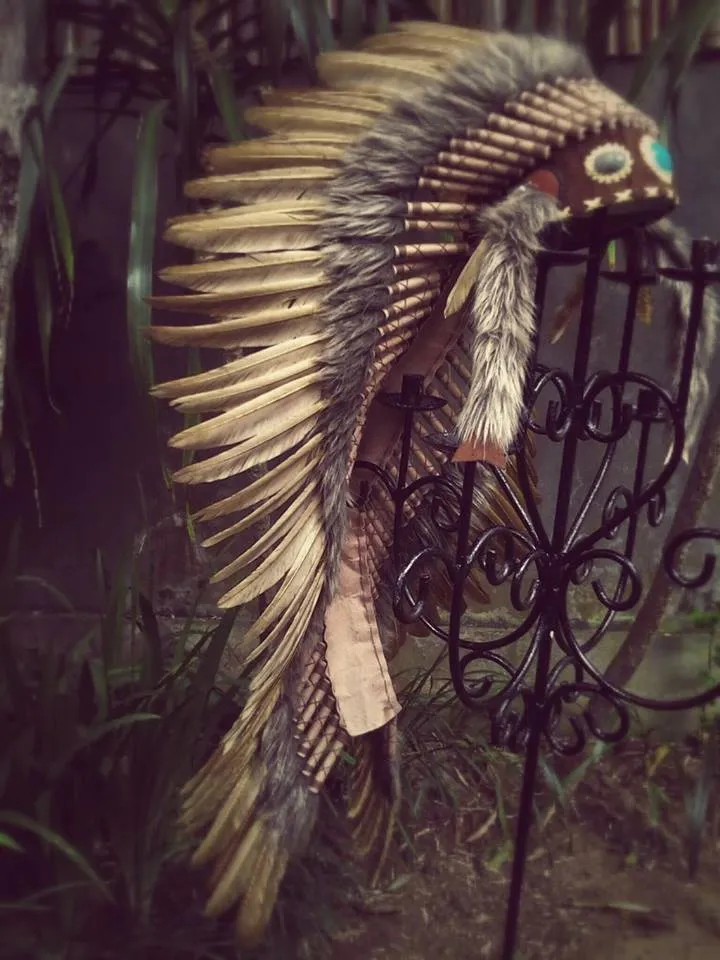 Extra Long Feather Headdress - Indian Headdress Inspired - Headdresses