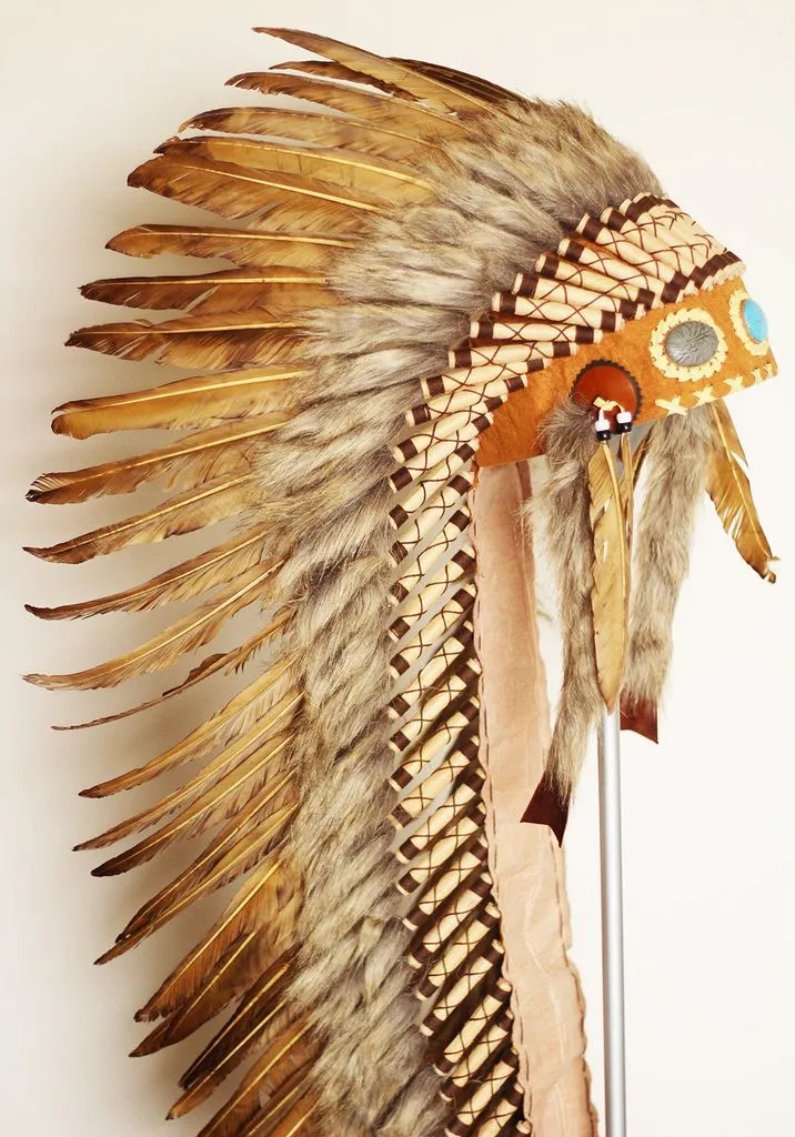 Extra Long Feather Headdress - Indian Headdress Inspired - Headdresses